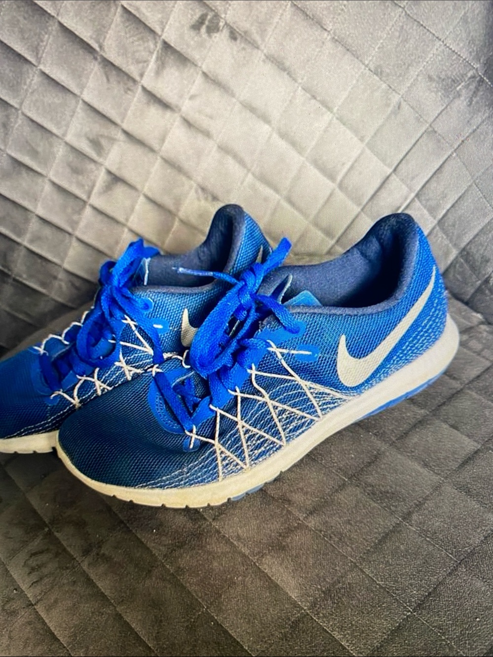 Nike Kids Royal Blue and White Sneakers